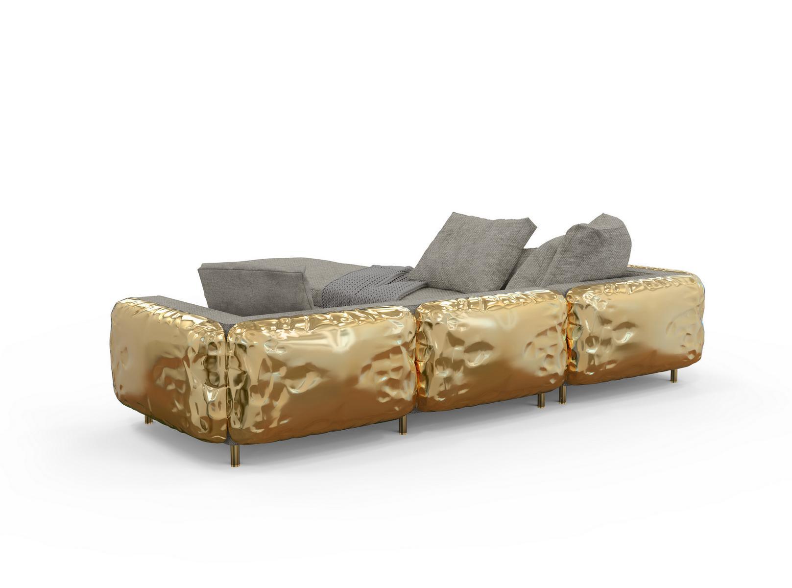 IMPERFECTIO Corner modular fabric sofa with chaise longue IMPERFECTIO Corner modular fabric sofa with chaise longue