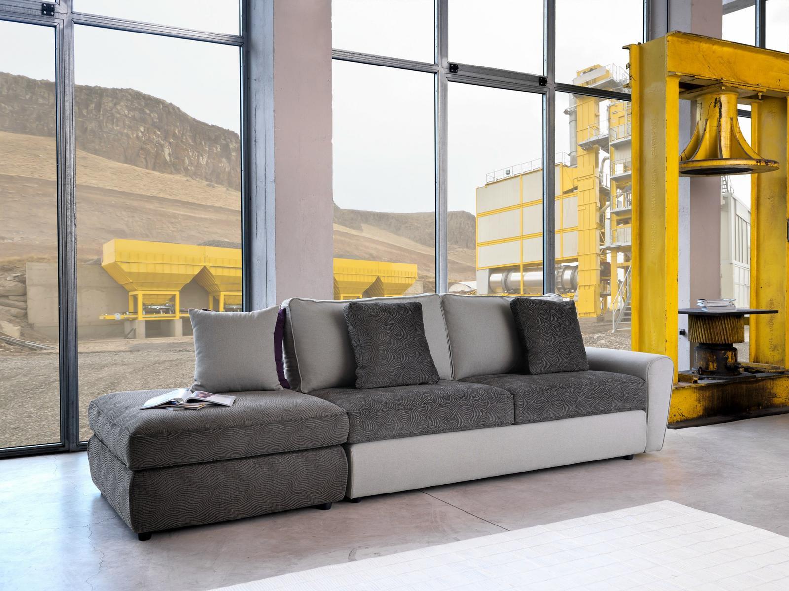 DUFFY Sectional fabric sofa