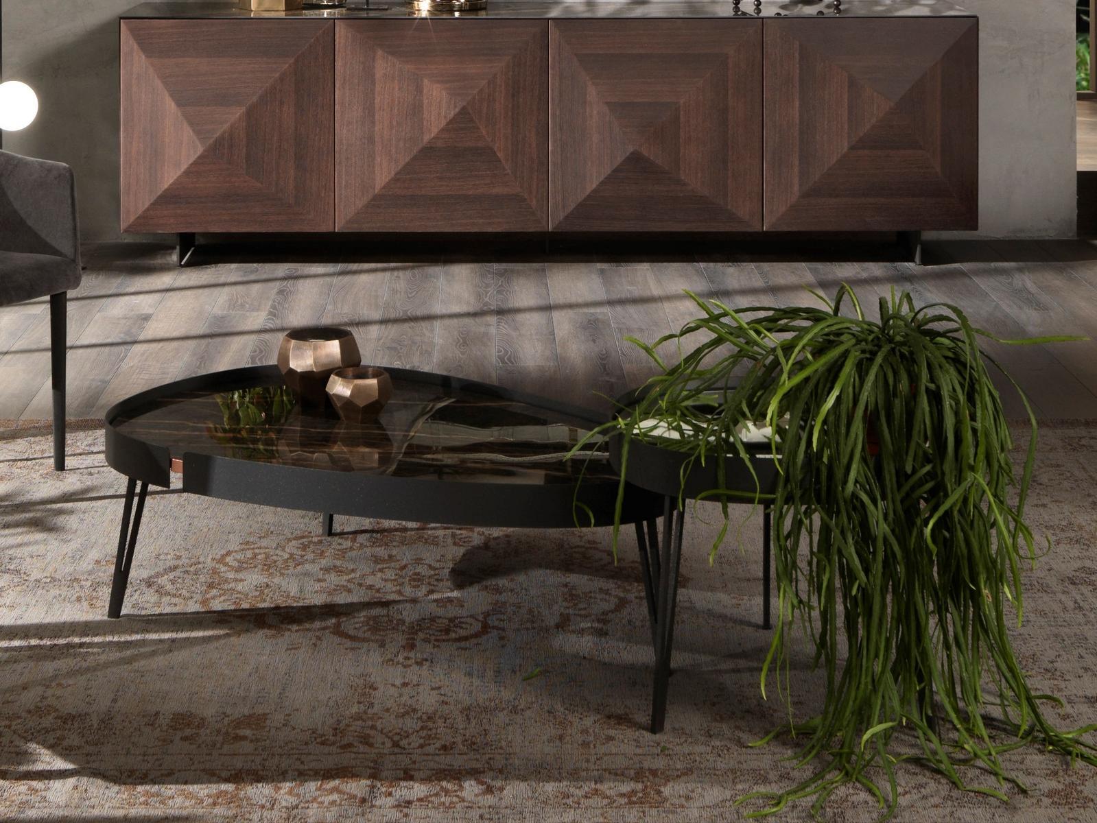 LUMIERE Metal coffee table for living room