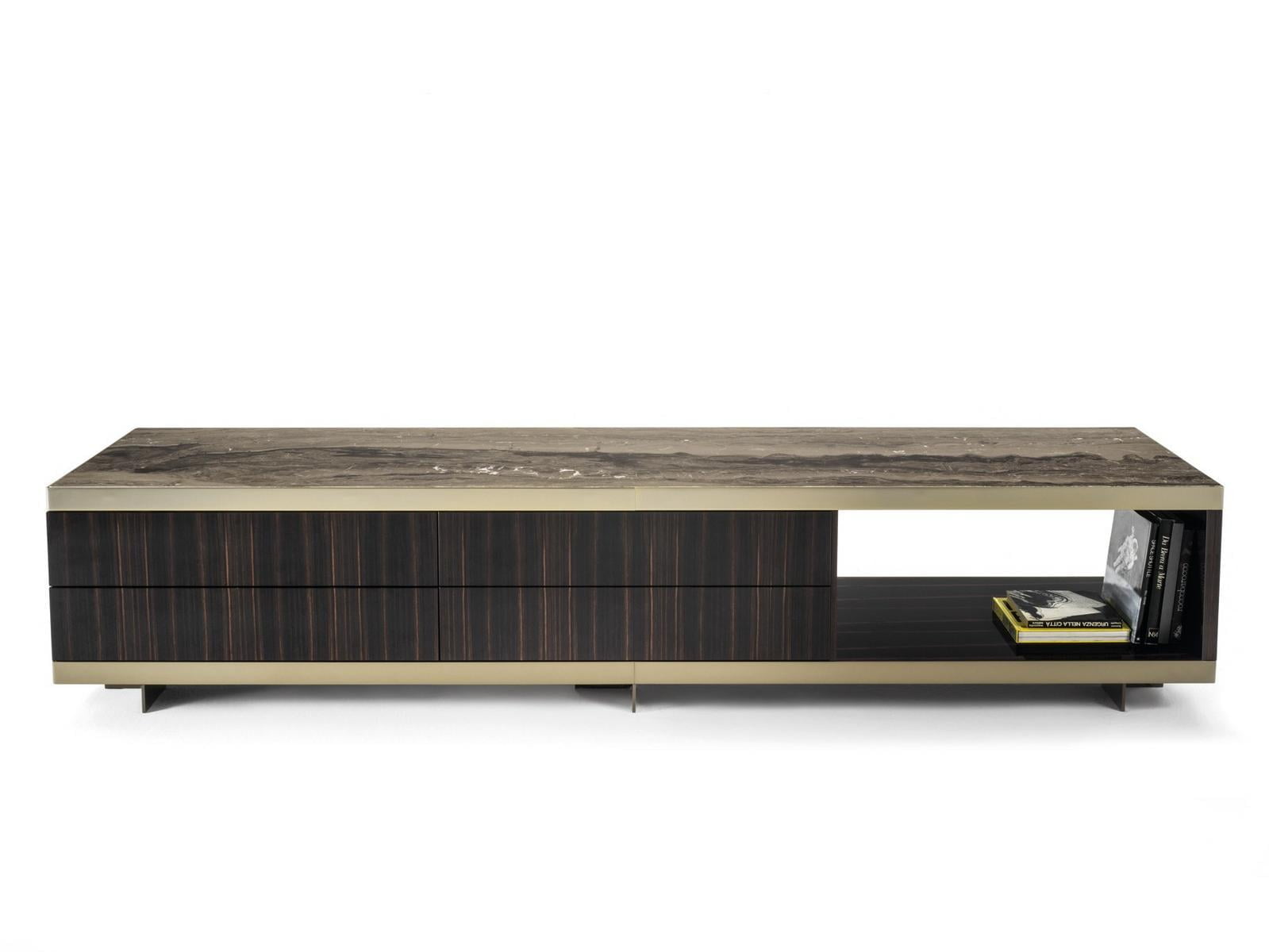 ASPEN-EVO Modular veneer sideboard with drawers