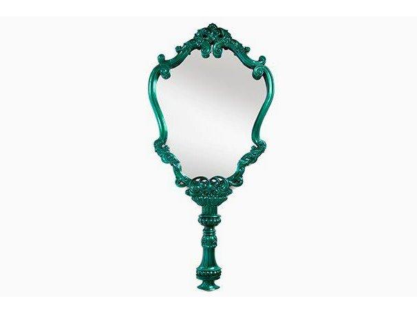 MARIE THÉRÈSE Wall-mounted framed mahogany mirror
