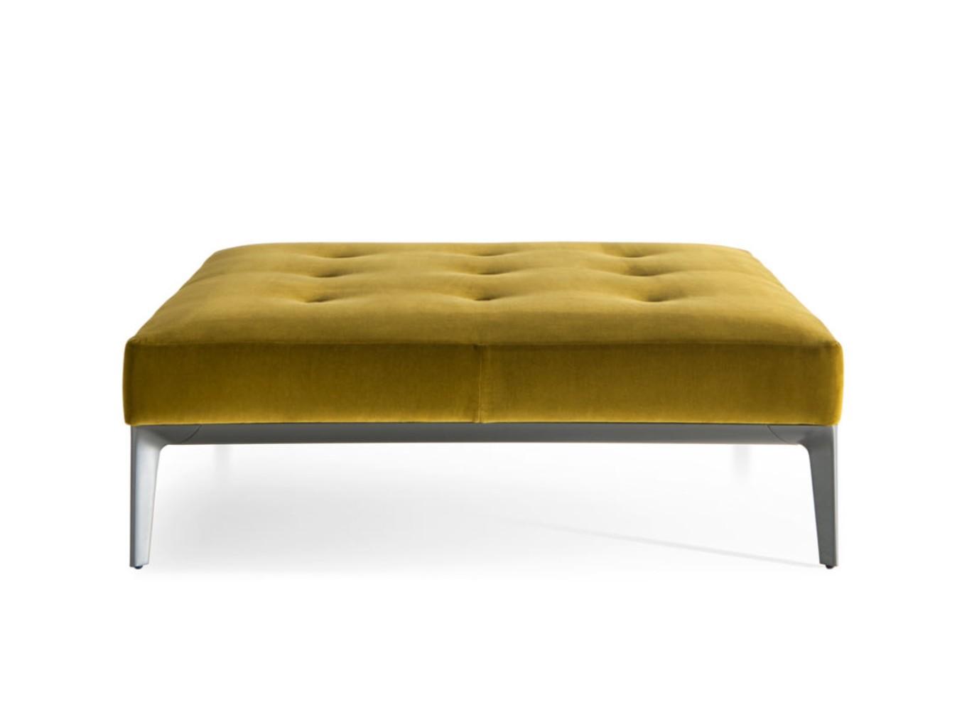 EUSTON Tufted square pouf