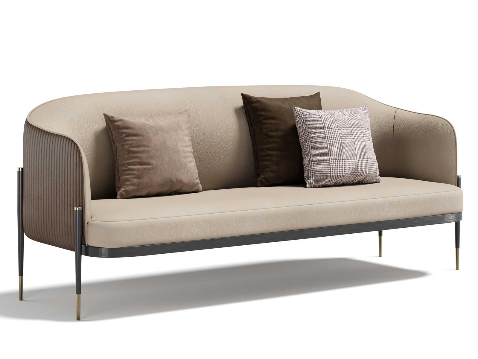 OXFORD 3P 3 seater leather sofa