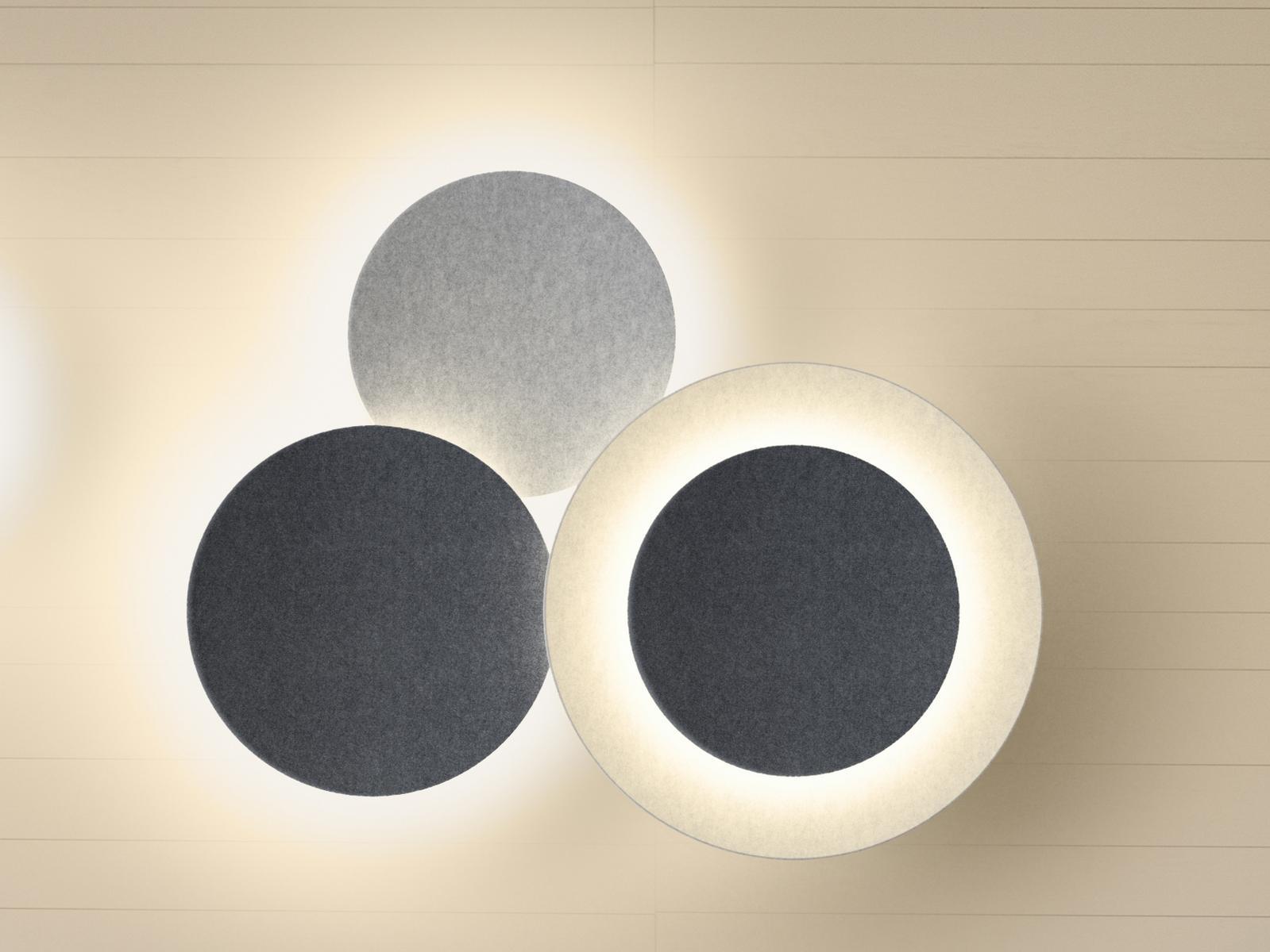PUCK WALL ART TRIPLE LED indirect light wall light