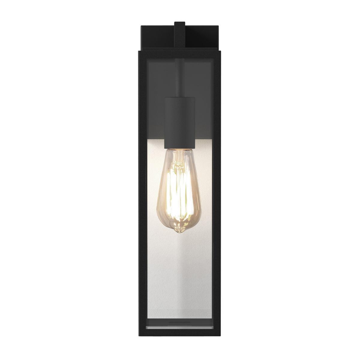 HARVARD LANTERN LED glass and steel Outdoor wall Lamp