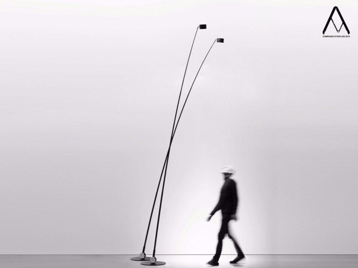 SAMPEI LED adjustable floor lamp with dimmer