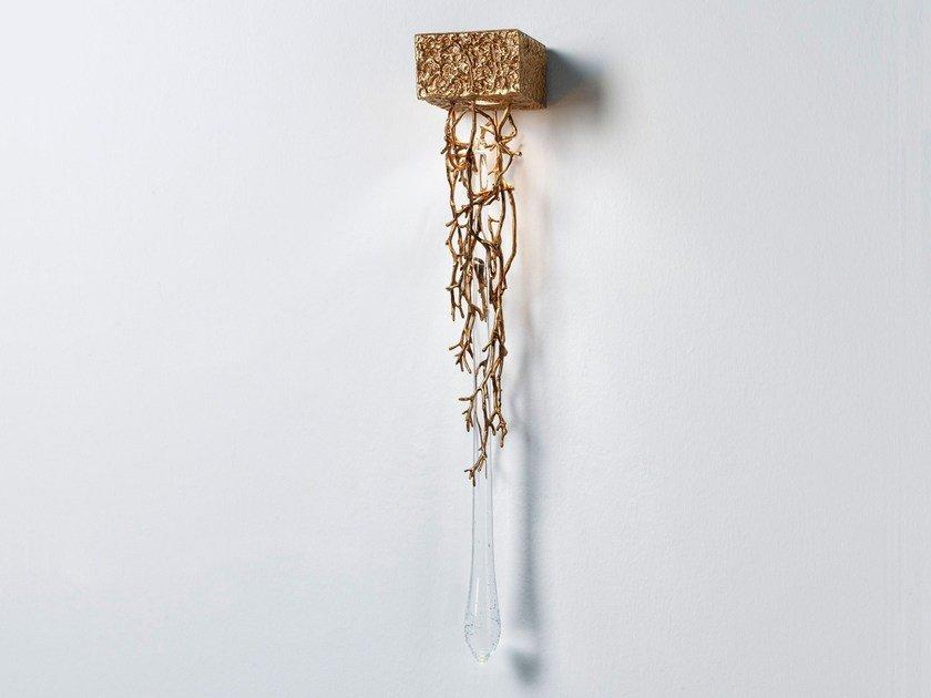 LIQUID AP1428/1 Handmade bronze wall lamp
