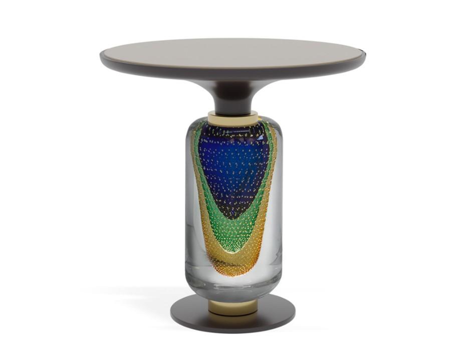 PR.300 Round Murano glass coffee table