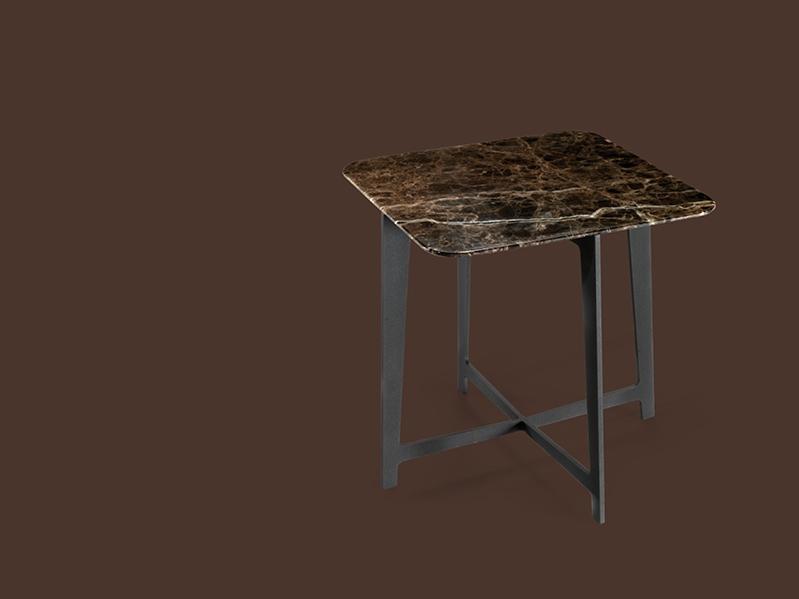 B SERIES Square marble coffee table for living room