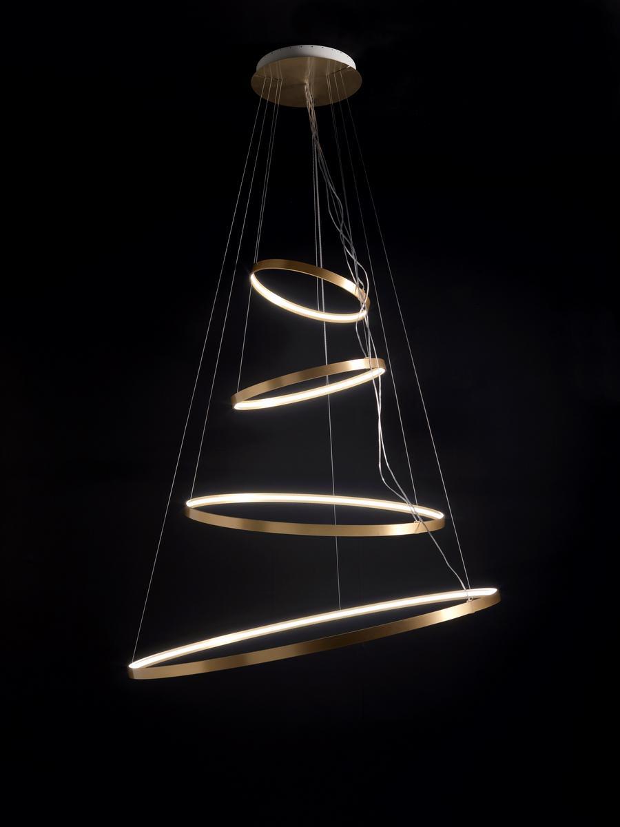 RINGS ORIZZONTALE LED aluminium pendant lamp