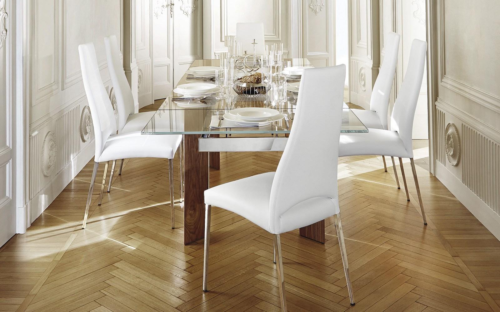 TOWER WOOD Extending rectangular table