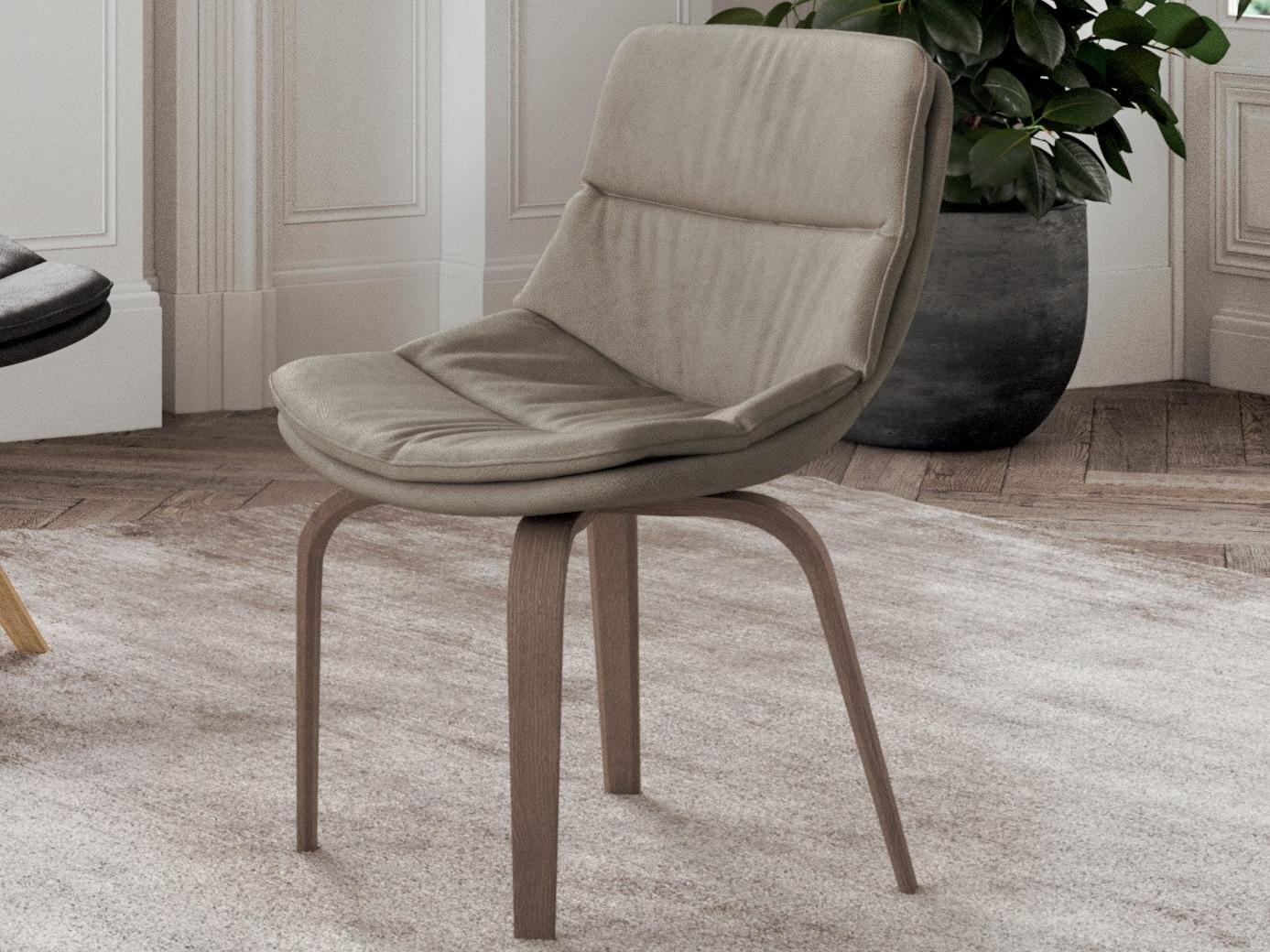 SELENA Swivel leather chair