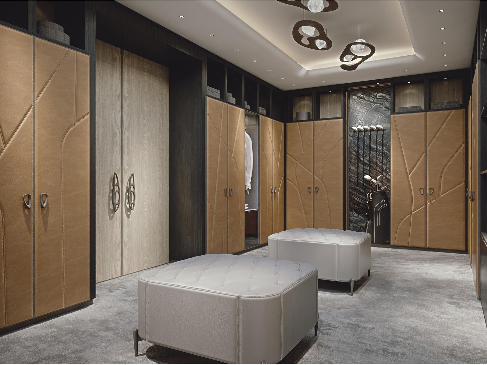 AFRODITE Custom wooden walk-in wardrobe