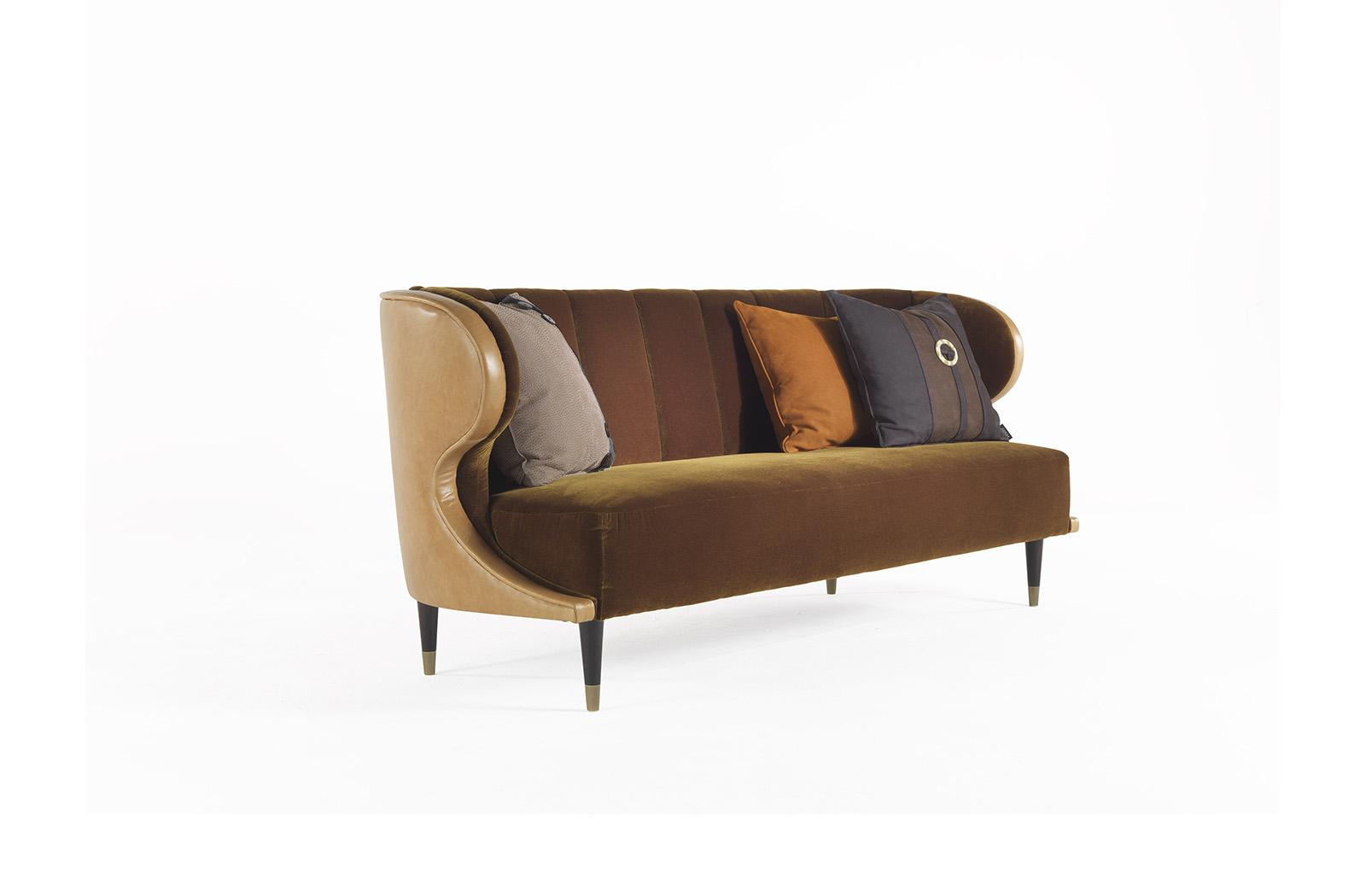 DUNLOP 3 seater fabric sofa