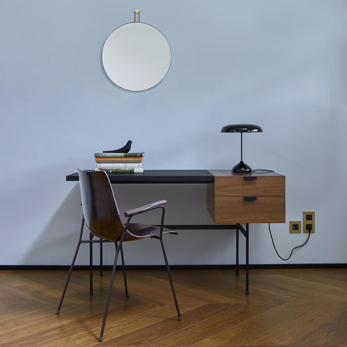 TANIS Rectangular wooden writing desk with drawers