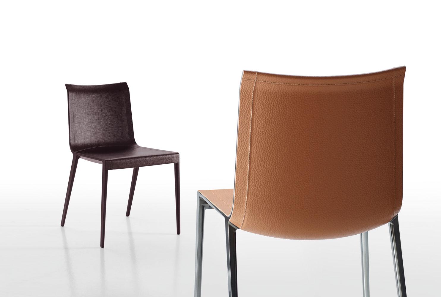 CHARLOTTE Tanned leather chair