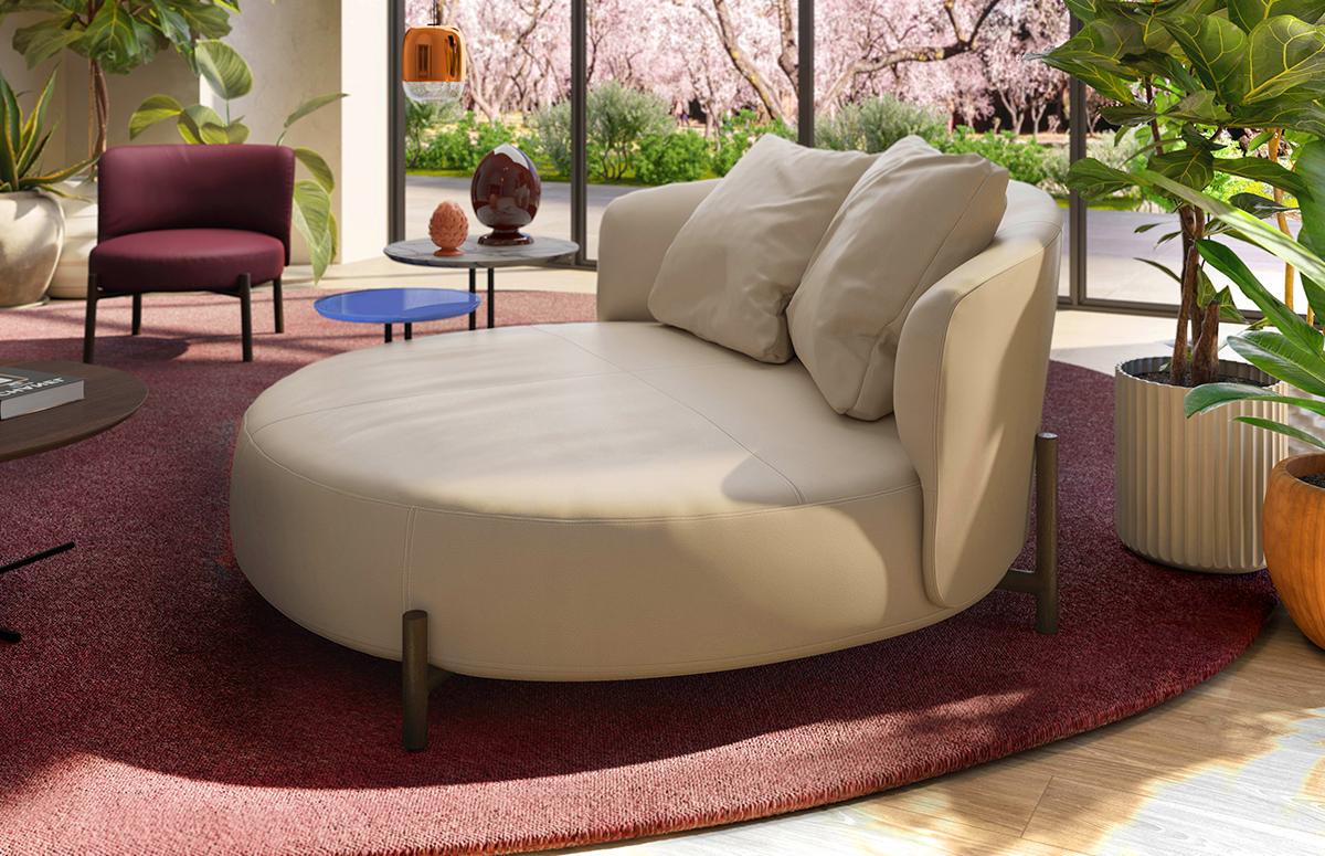 AMALIA Leather easy chair