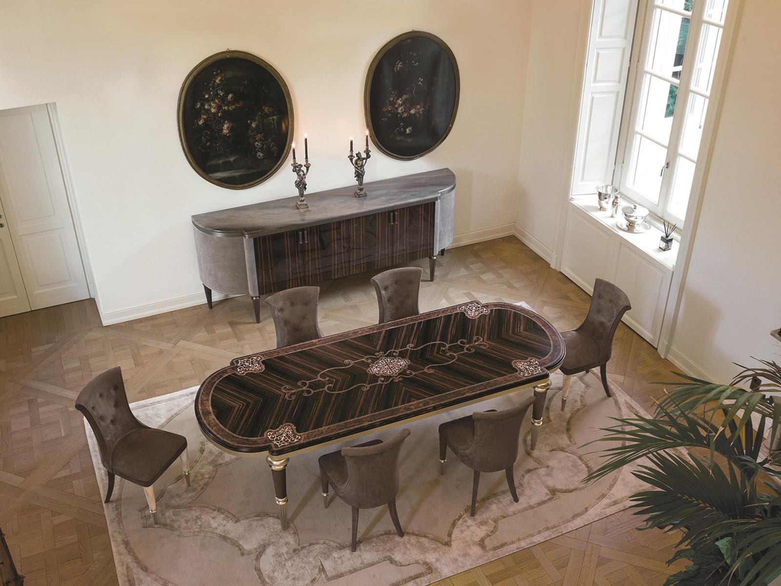 LAYTON Oval metal table