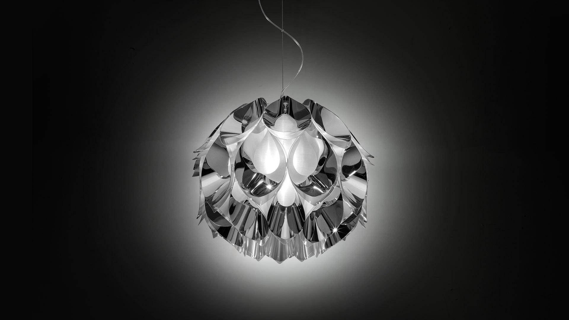 FLORA MEDIUM SILVER Steelflex® pendant lamp