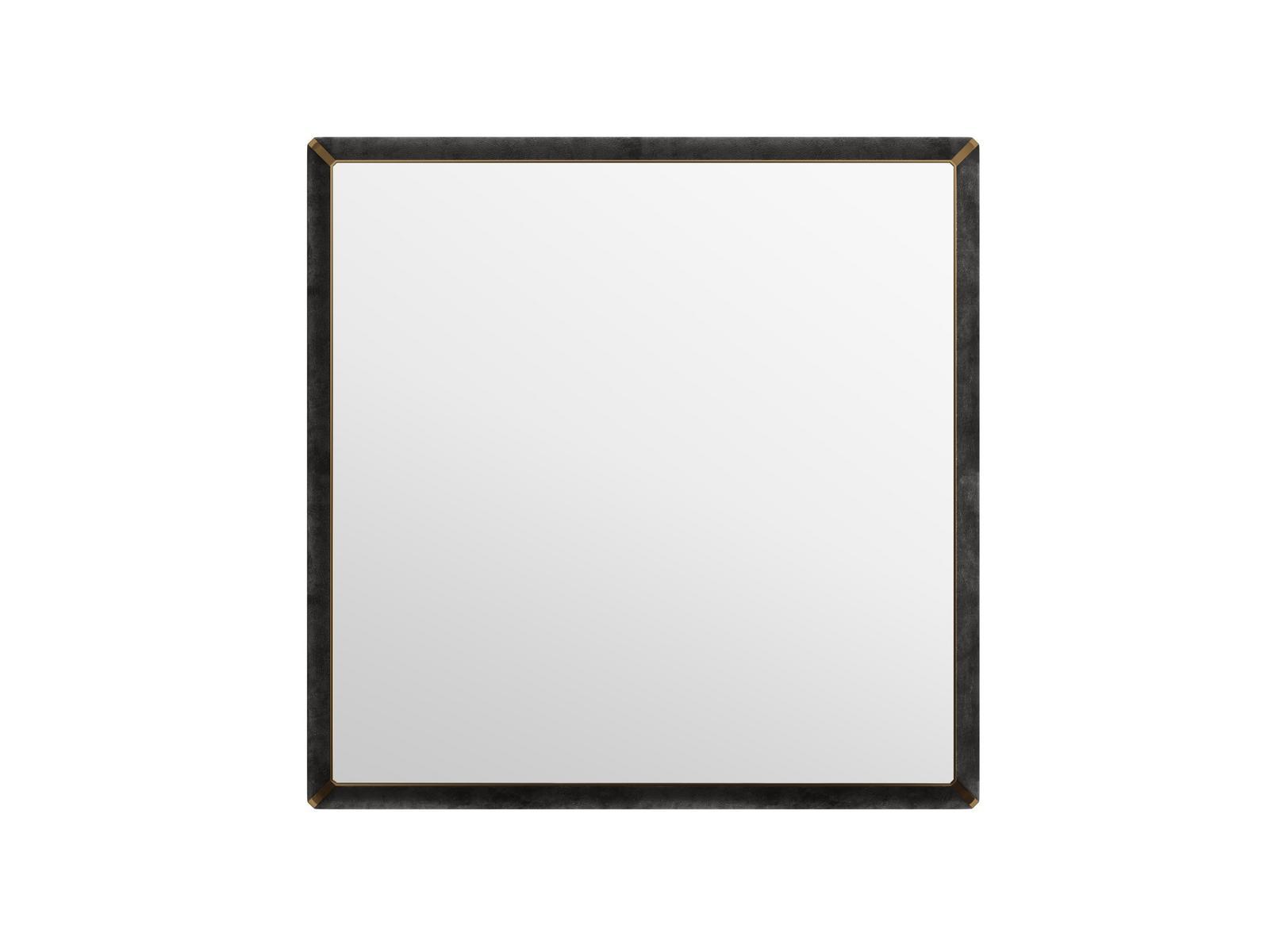 ORION Q Square framed wooden mirror