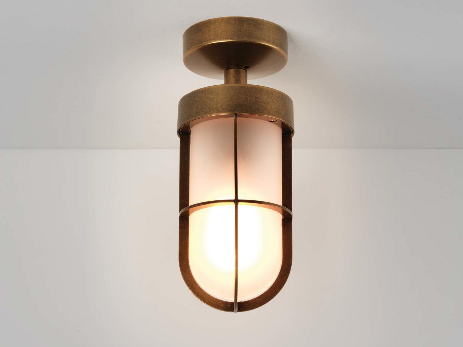 CABIN Zinc outdoor ceiling lamp with dimmer