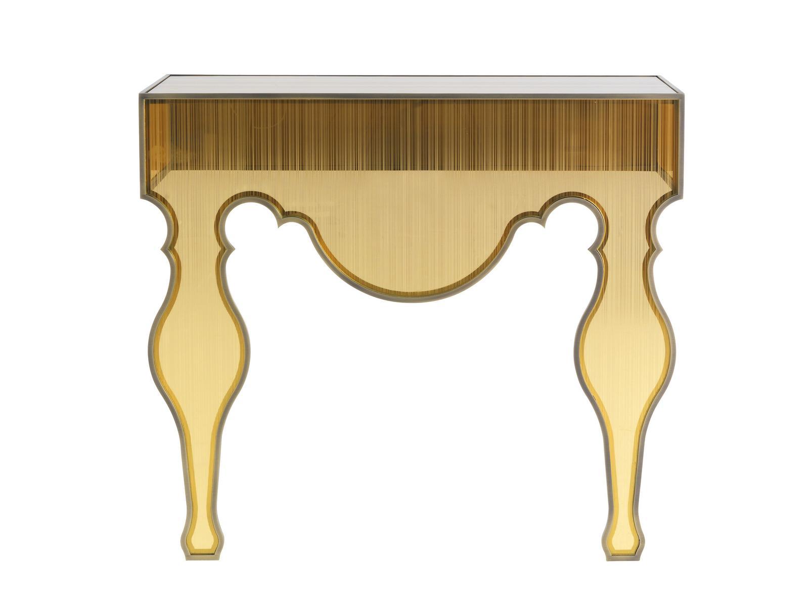 ROB ROY Rectangular mirrored glass console table