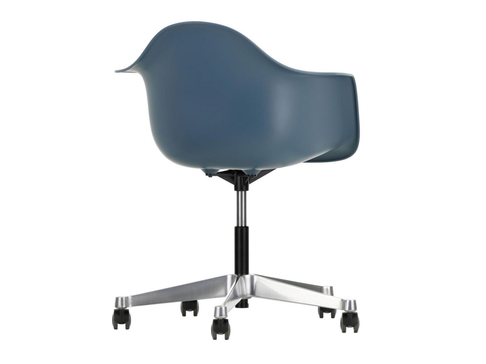 PACC Swivel polypropylene office chair with armrests