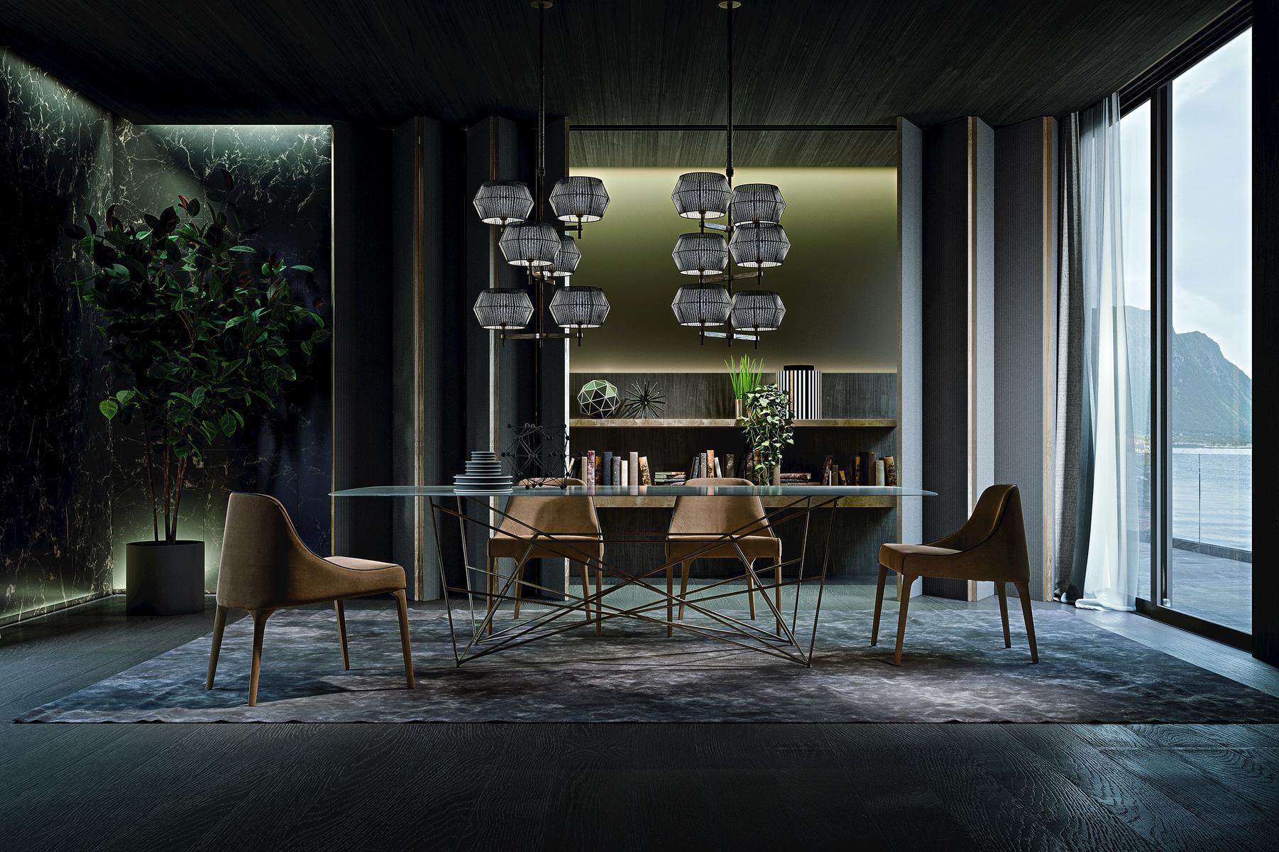 JACKIE Upholstered fabric chair