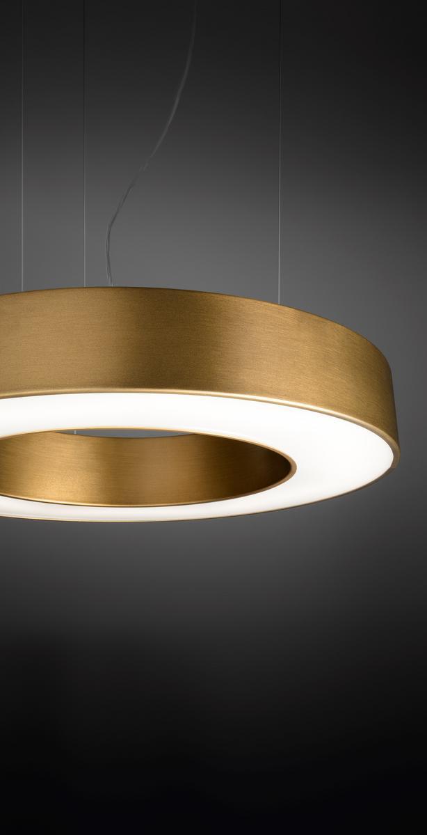 SILVER RING LED aluminium pendant lamp