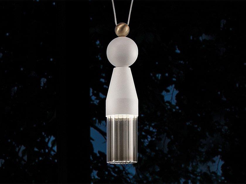 NAPPE N0 LED painted metal pendant lamp