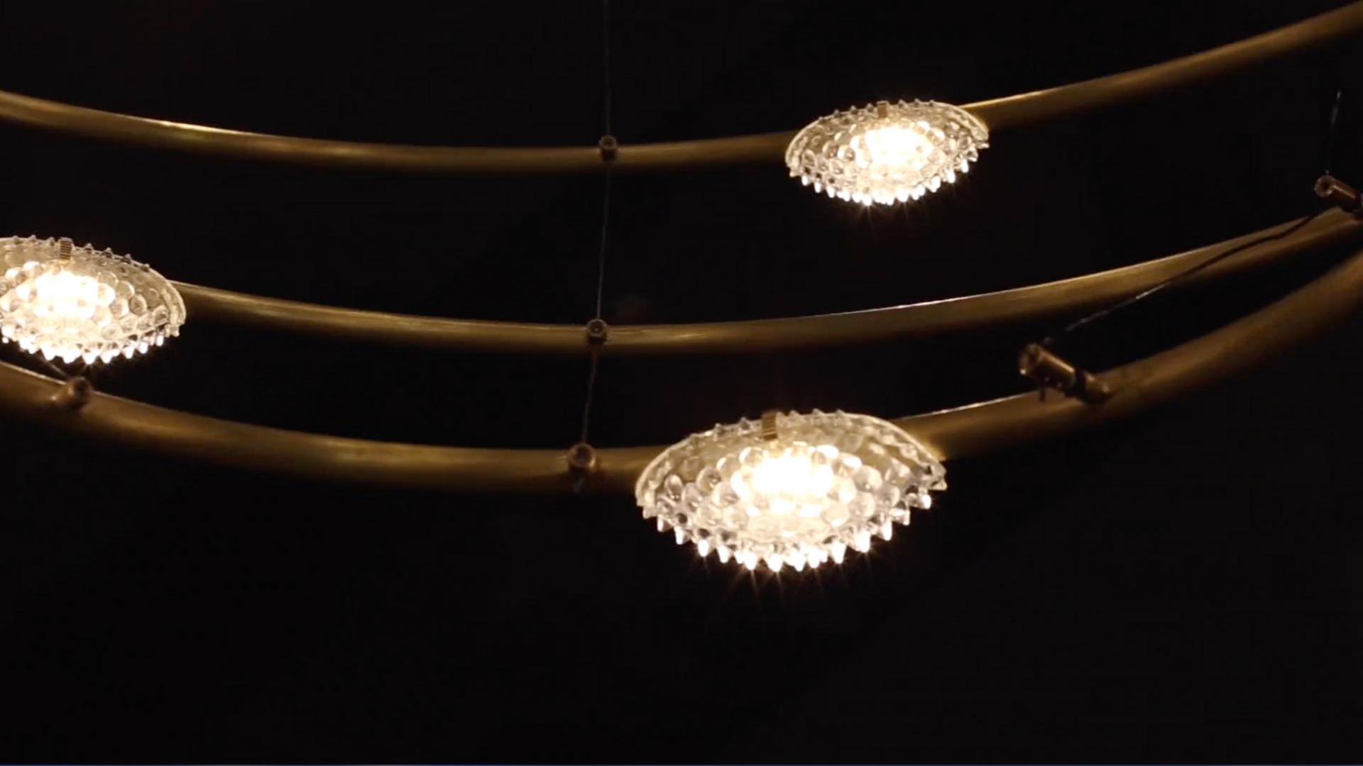 28 PETITS BIJOUX LED brass pendant lamp