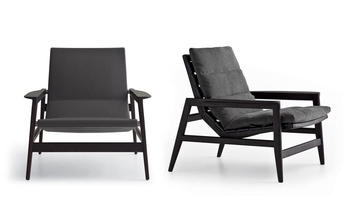 IPANEMA Upholstered fabric armchair with armrests