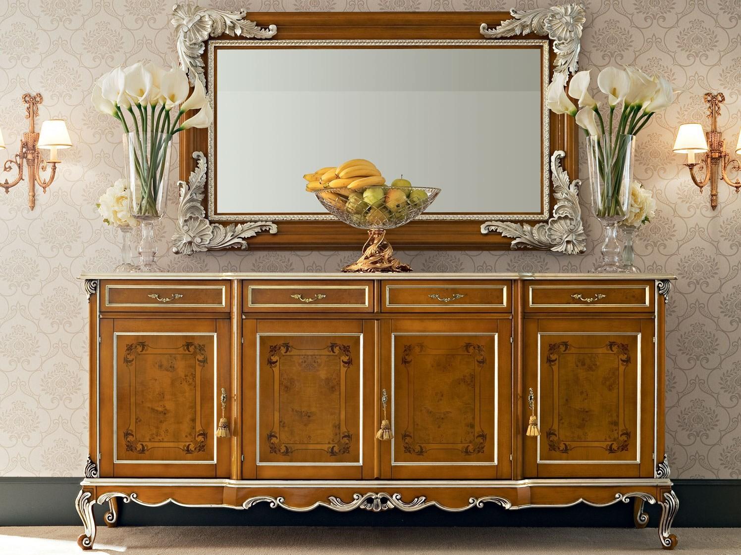 12104 Solid wood sideboard with doors