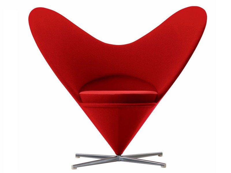 HEART CONE Wing fabric armchair