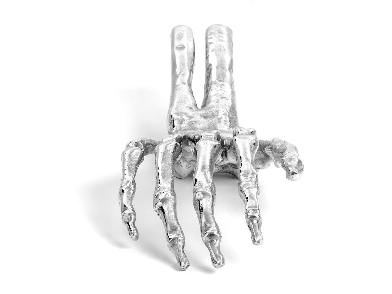 SKELETON HAND Aluminium decorative object