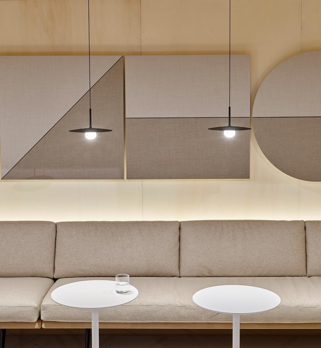 TEMPO 5770_5776 LED direct light glass and steel pendant lamp