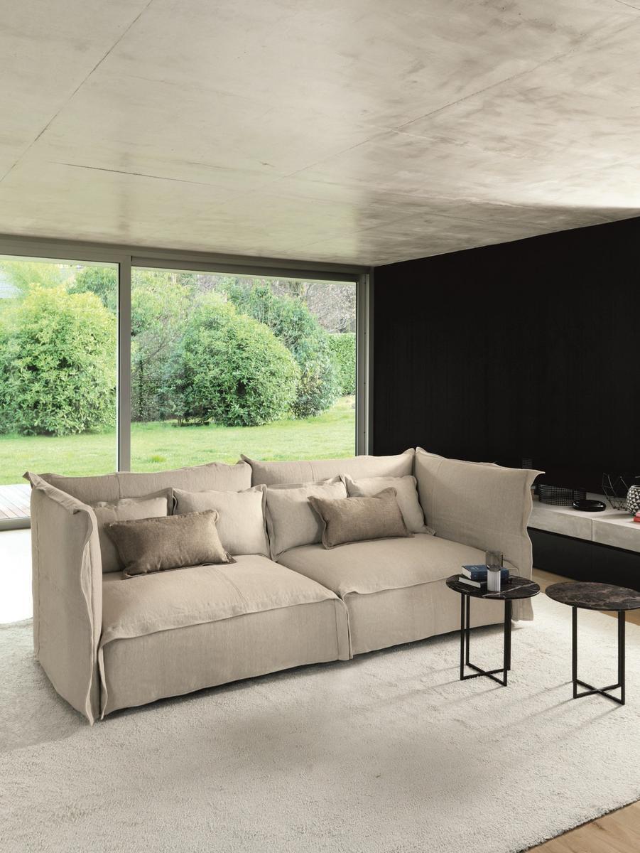 BRITT Fabric sofa with removable cover