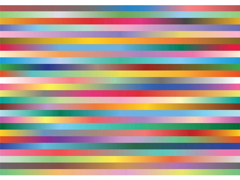 STRIPES Rectangular fabric rug with optical pattern