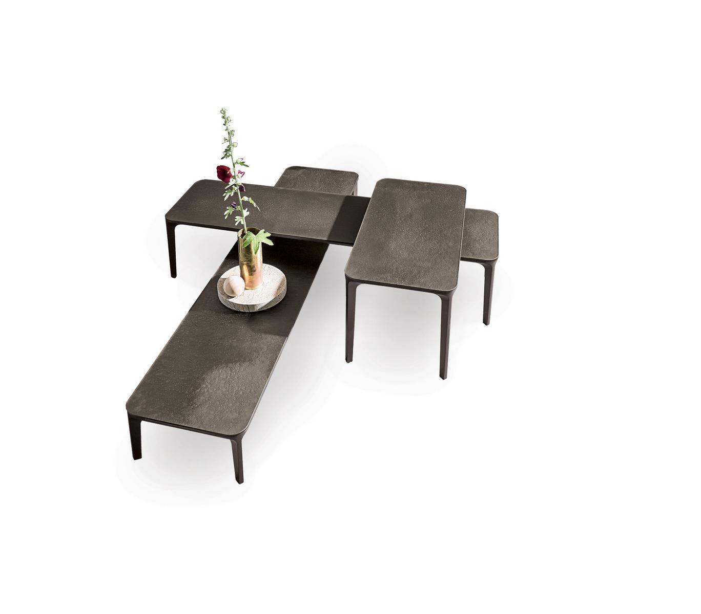 SLIM Rectangular ceramic coffee table