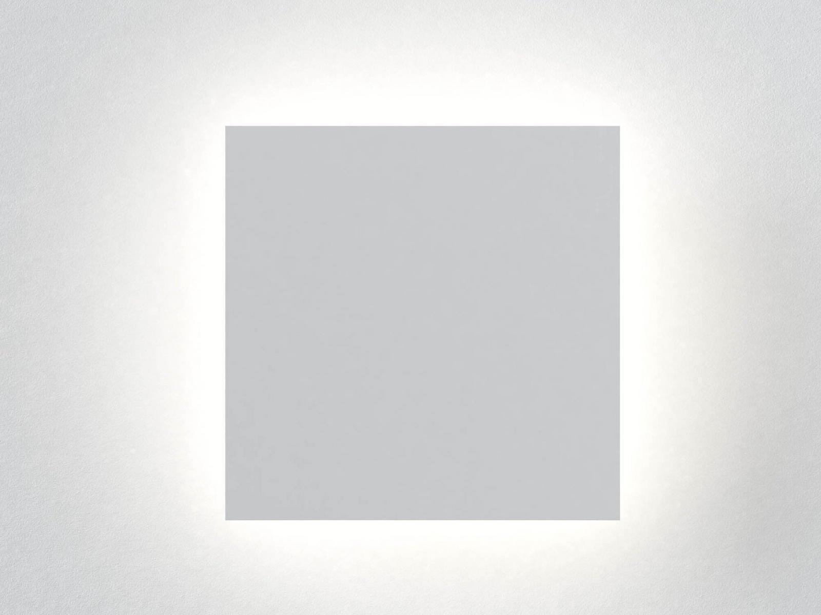 ECLIPSE SQUARE LED indirect light plaster wall lamp