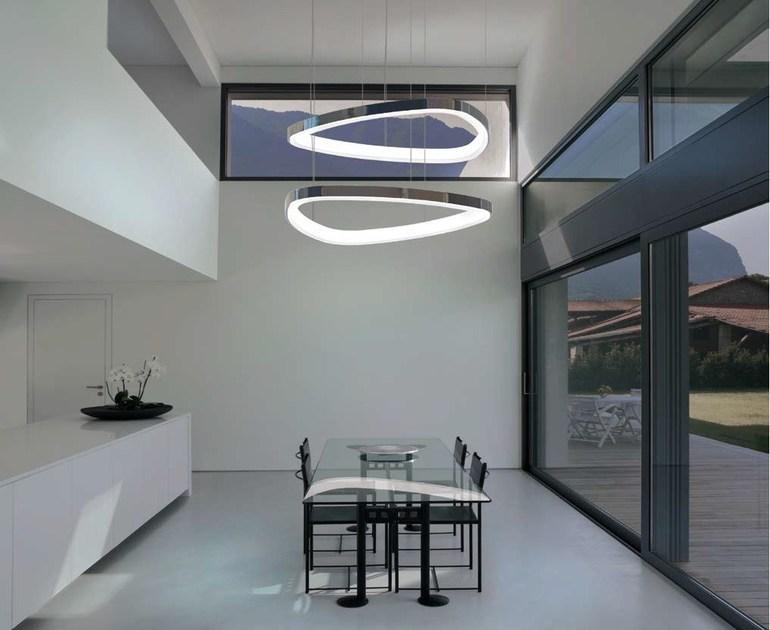 SOFT DELTA LED aluminium pendant lamp
