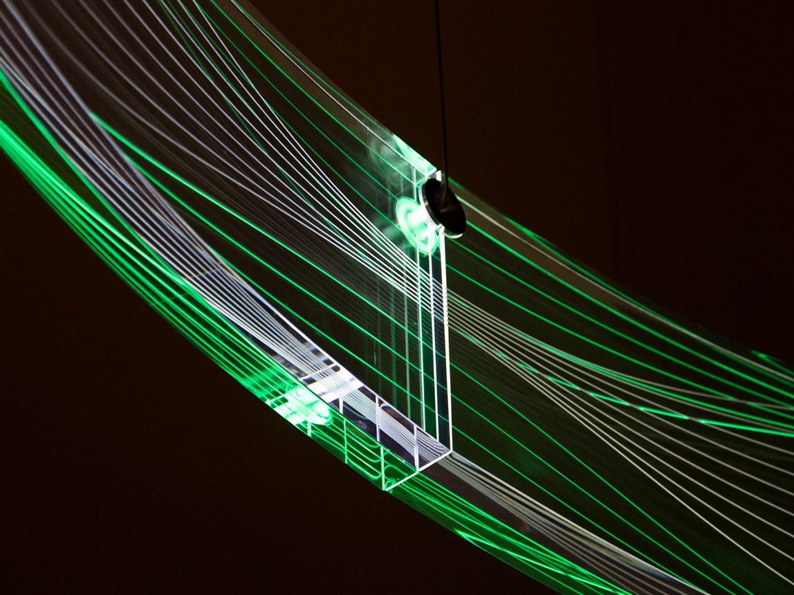 CERN LED RGB acrylic glass pendant lamp