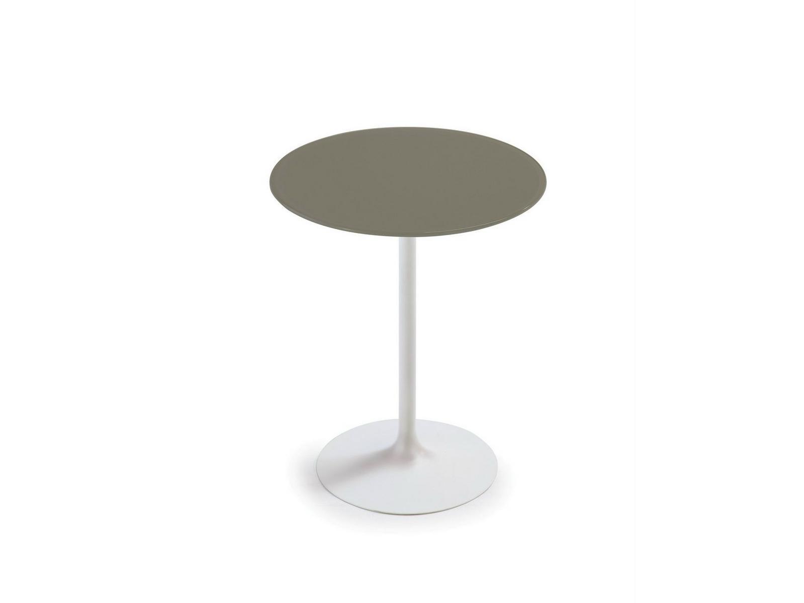 FLÛTE Round glass high table