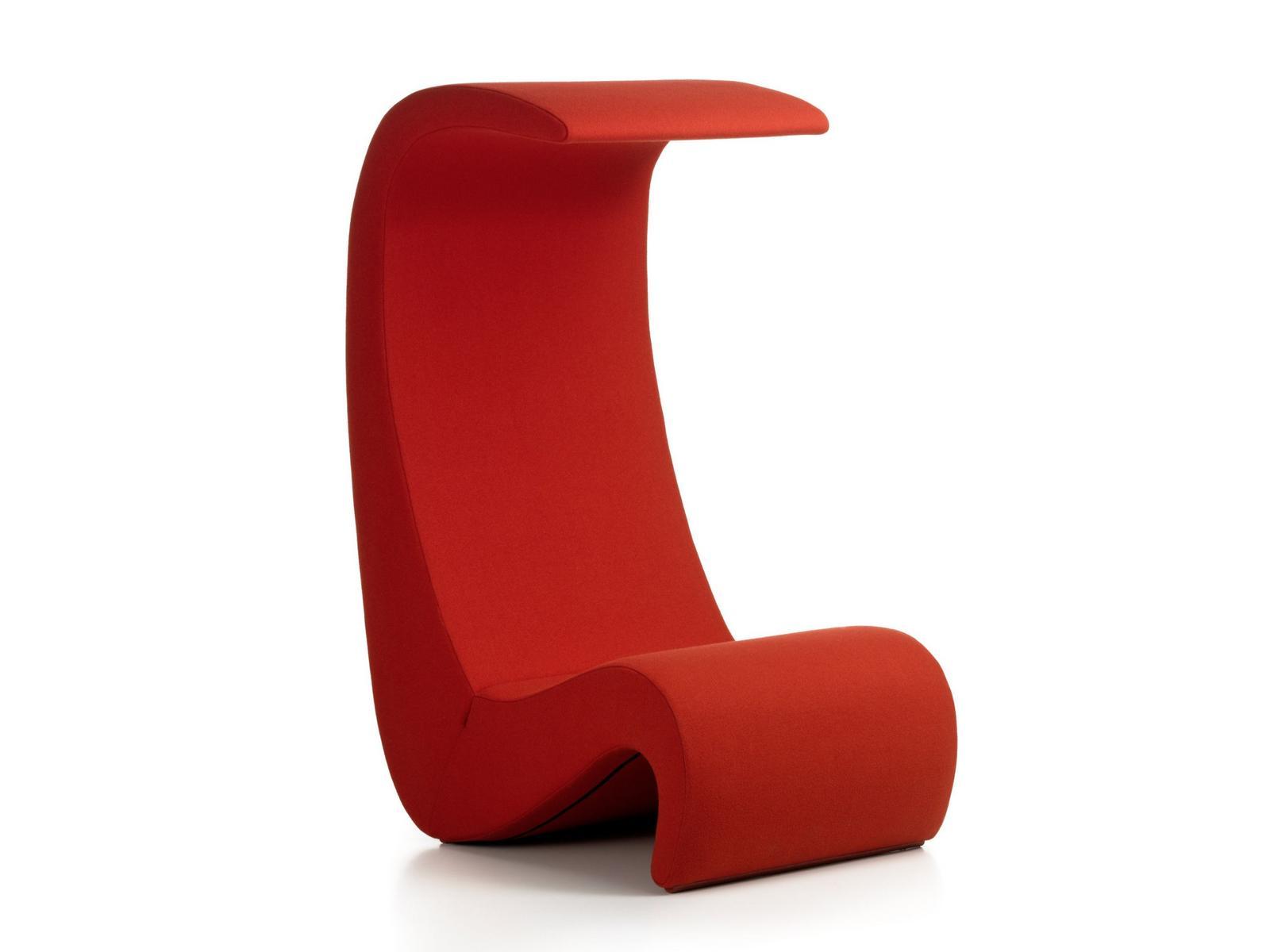 AMOEBE HIGHBACK High-back fabric armchair