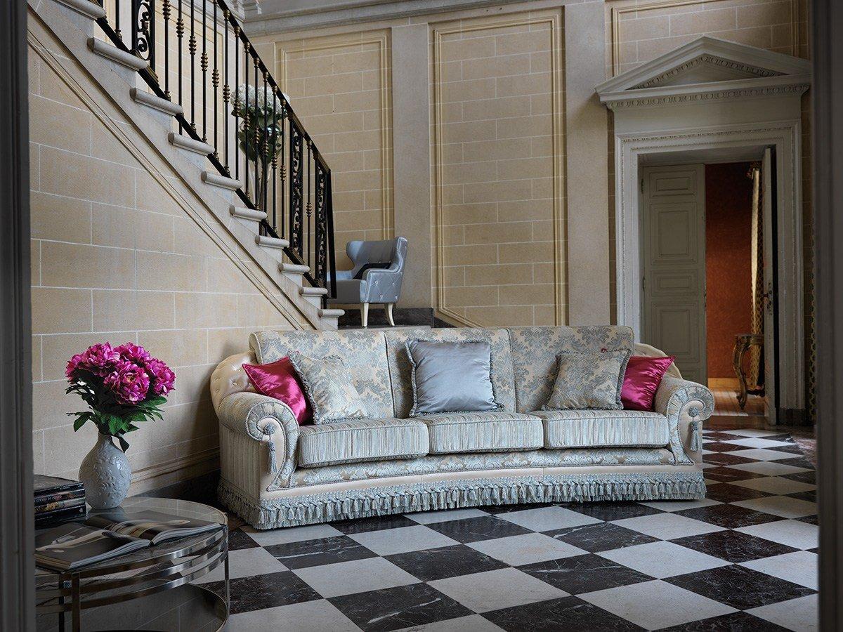 ALONSO 3 seater fabric sofa