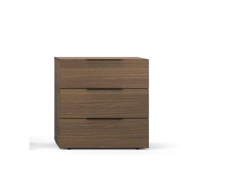 SPAZIO Rectangular wooden bedside table