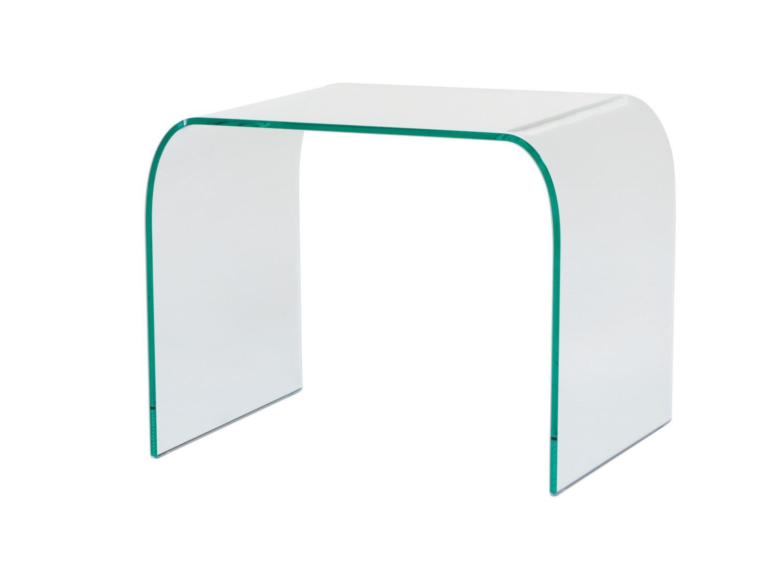 CLASSIC Low rectangular glass coffee table