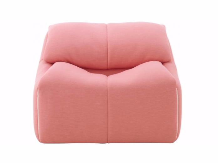 PLUMY Fabric armchair with removable cover