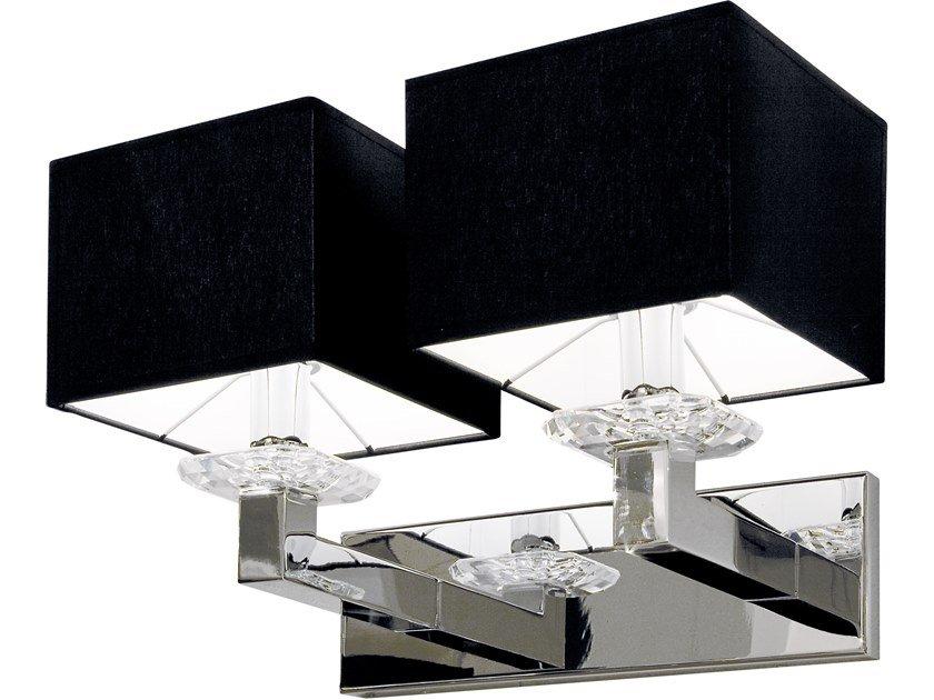 SWINGING BALLET W2 Metal wall lamp with fixed arm with Swarovski® crystals