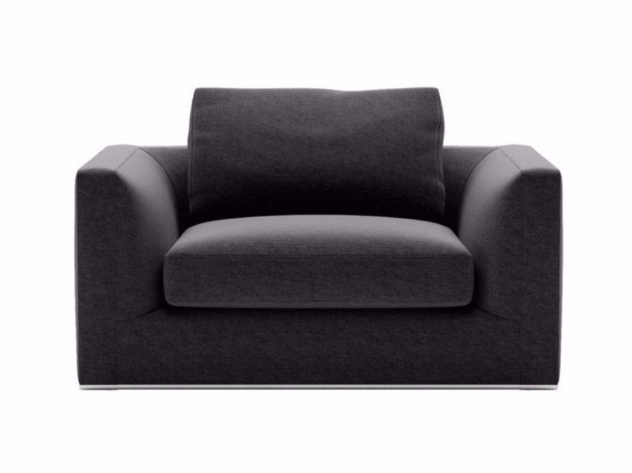 RICHARD Fabric armchair with armrests